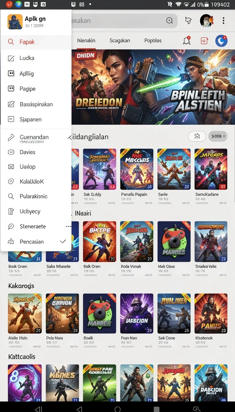 Tampilan utama aplikasi Download gn168 APK untuk Android yang intuitif dan efisien.