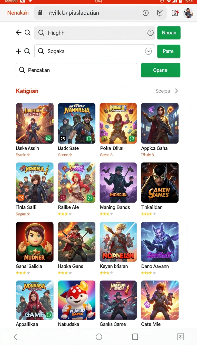 Tampilan utama aplikasi sensa88 APK Terbaru untuk Perangkat Android yang intuitif dan efisien.